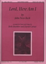 Lord Here Am I Organ sheet music cover